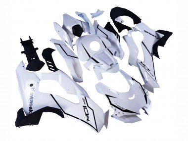 Carénages Moto Kawasaki ZX10R 2021-2025 - Blanc Noir