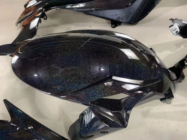 Carénages Moto Kawasaki ZX6R 2019-2022 - Noir Arc-en-ciel