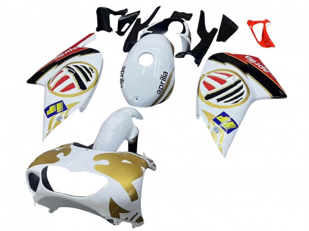 Carénages Moto Aprilia RS125 2000-2005 - Blanc Jaune Rouge