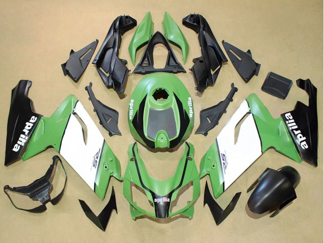Carénages Moto Aprilia RS125 2006-2011 - Vert Blanc Noir