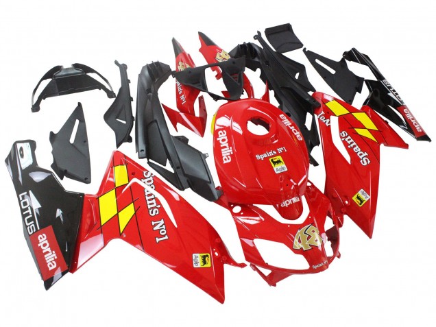 Carénages Moto Aprilia RS125 2006-2011 - Rouge Blanc Jaune Noir