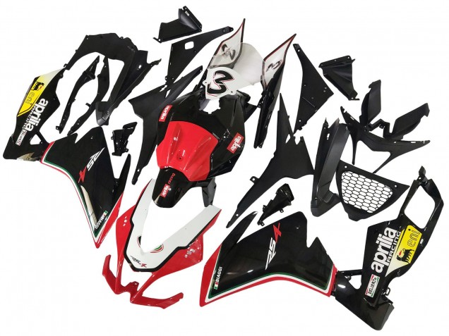 Carénages Moto Aprilia RS4 50 125 2012-2018 - Blanc Rouge Jaune Noir Brillant