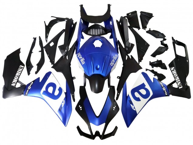 Carénages Moto Aprilia RS4 50 125 2012-2018 - Bleu Blanc Noir Mat