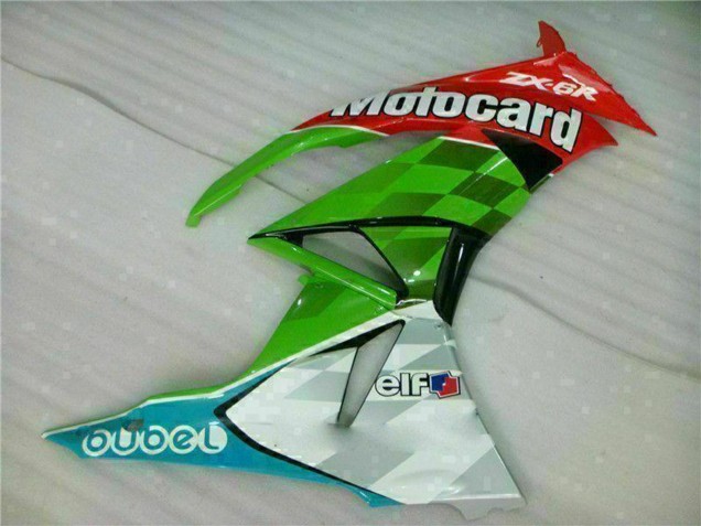Carénages Moto Kawasaki ZX6R 2009-2012 - Vert Blanc Rouge Noir Bleu Motocard