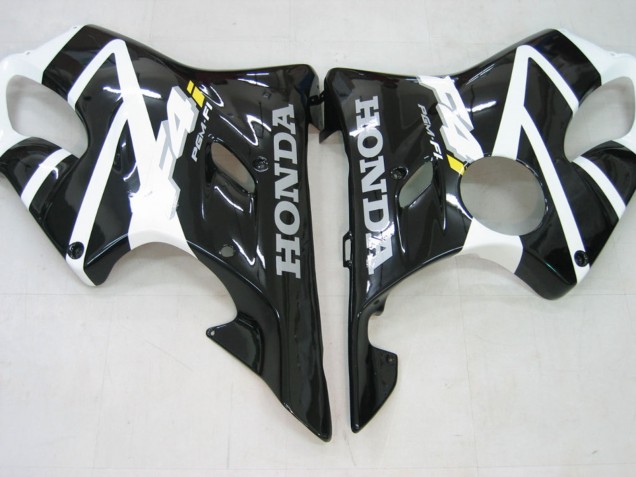 Carénage Moto Honda CBR600 F4i 2004-2007 - Blanc Noir Brillant