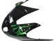 Carénage Moto Honda CBR1100XX Blackbird 1996-2007 - Noir Brillant Vert Flamme