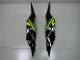 Carénages Moto Kawasaki ZX6R 2013-2018 - Vert Jaune Noir Brillant Noir Mat