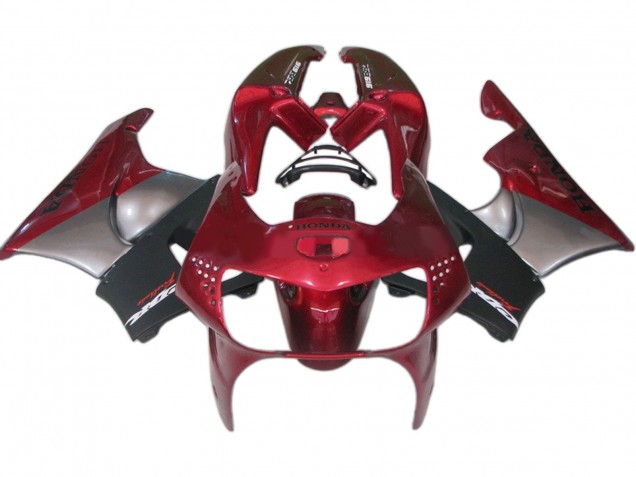 Carénages Moto Honda CBR900RR 919 1998-1999 - Rouge Foncé Noir Gris