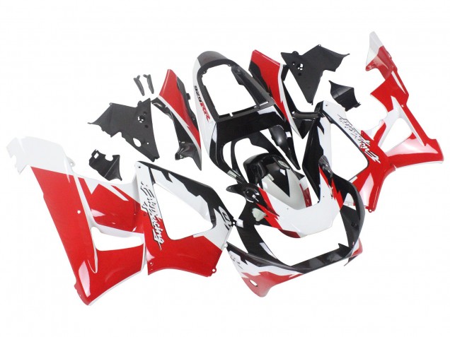 Carénages Moto Honda CBR900RR 929 2000-2001 - Blanc Rouge Noir Brillant Courses