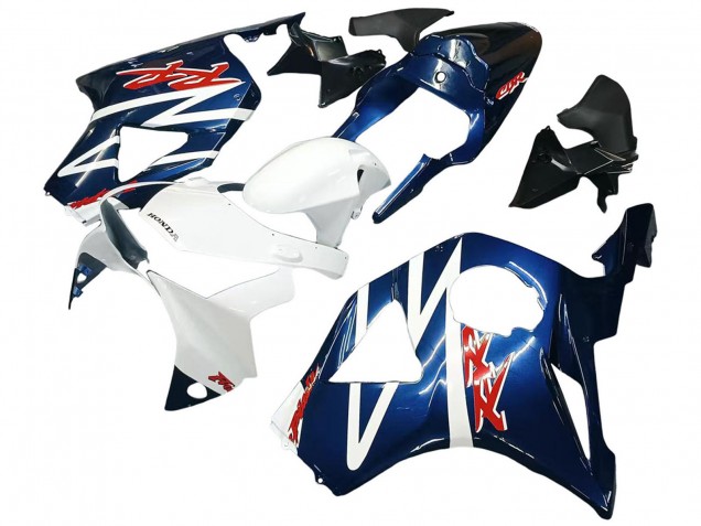 Carénages Moto Honda CBR900RR 954 2002-2003 - Blanc Bleu Foncé