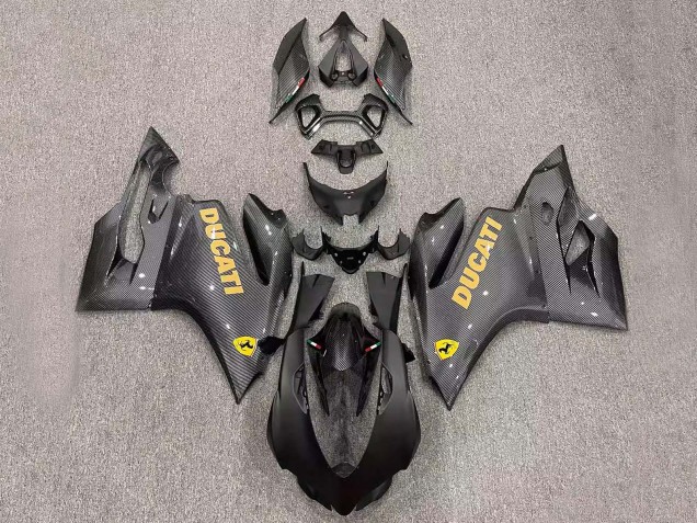 Carénages Moto Ducati Panigale 899/1199 2011-2014 - Noir Fibre de Carbone Style