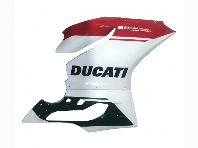 Carénages Moto Ducati Panigale 899 2011-2014 - Blanc Rouge Noir Brillant