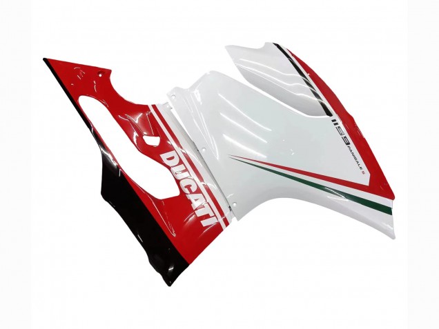 Carénages Moto Ducati 1199 2011-2014 - Blanc Rouge Vert Noir Brillant