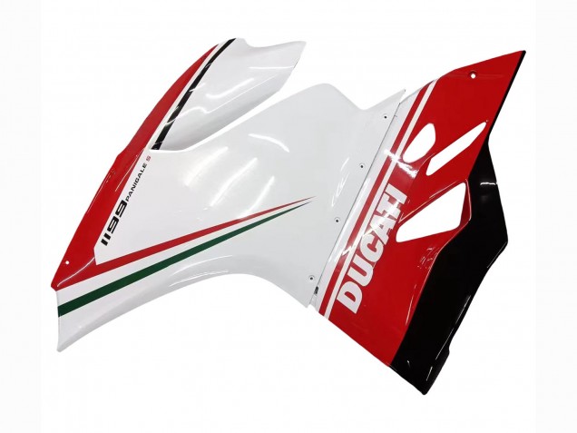 Carénages Moto Ducati 1199 2011-2014 - Blanc Rouge Vert Noir Brillant