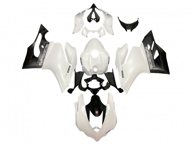 Carénages Moto Ducati Panigale 899/1199 2011-2014 - Blanc Noir