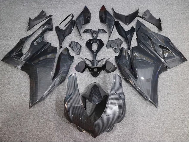 Carénages Moto Ducati 959/1299 2015-2020 - Noir Fibre de Carbone Style