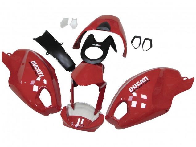 Carénages Moto Ducati Monster 696 796 1100 1100S 2008-2012 - Rouge Blanc