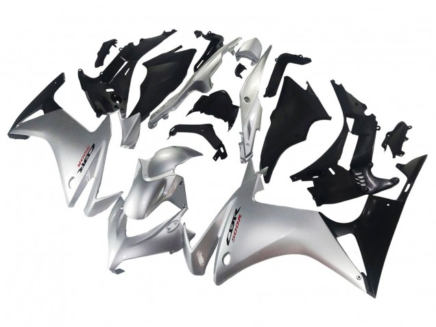 Carénage Moto Honda CBR500R 2013-2015 - Argent Noir Brillant