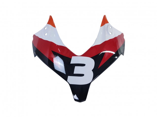 Carénages Moto Honda CBR500R 2013-2015 - Orange Blanc Rouge Noir Brillant Repsol 3