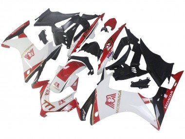 Carénages Moto Honda CBR500R 2013-2015 - Blanc Rouge Vert Noir Brillant Morinage 777