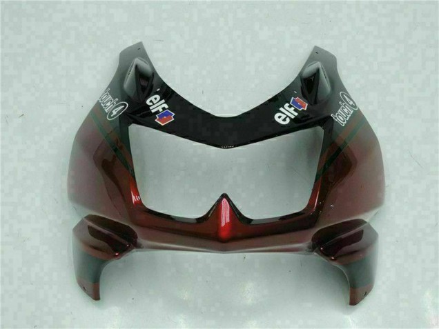 Carénages Moto Kawasaki EX250 2008-2012 - Noir Brillant Rouge Marron