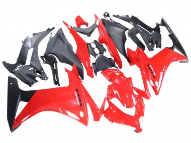 Carénages Moto Honda CBR500R 2013-2015 - Rouge Noir Mat