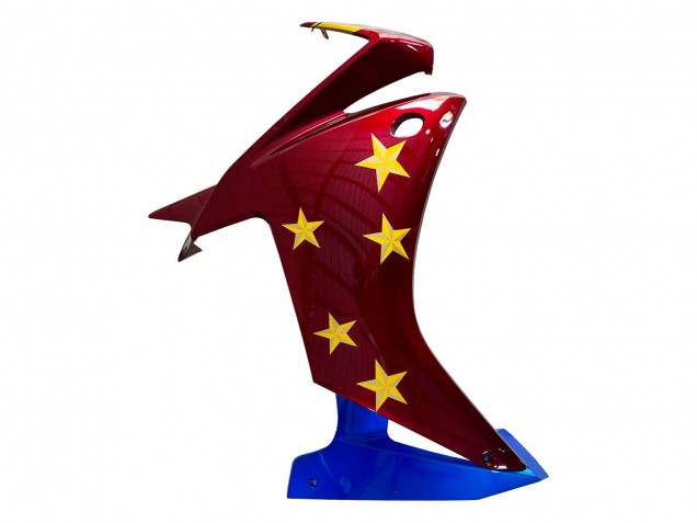 Carénages Moto Honda CBR500R 2013-2015 - Rouge Bleu Jaune Étoile