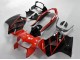 Carénages Moto Honda VFR 800 1998-2001 - Rouge Noir Brillant Bande