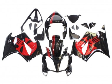 Carénages Moto Honda VFR 800 2002-2013 - Noir Brillant Rouge