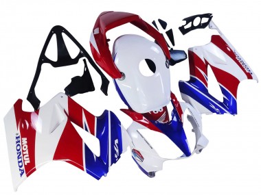 Carénages Moto Honda VFR 800 2002-2013 - Blanc Rouge Bleu Motul