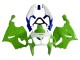 Carénages Moto Kawasaki ZX7R 1996-2003 - Blanc Vert Bleu