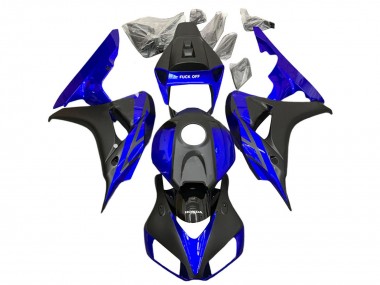 Carénages Moto Honda CBR1000RR 2006-2007 - Bleu Noir Mat