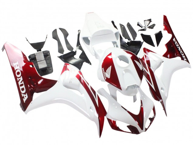 Carénages Moto Honda CBR1000RR 2006-2007 - Blanc Rouge