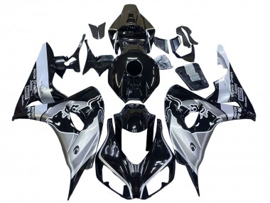 Carénages Moto Honda CBR1000RR 2006-2007 - Argent Noir Brillant Red Bull