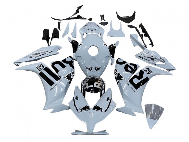 Carénages Moto Honda CBR1000RR 2012-2016 - Gris Clair Noir Brillant Red Bull