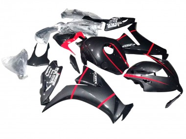 Carénages Moto Honda CBR1000RR 2012-2016 - Noir Fibre de Carbone Rouge