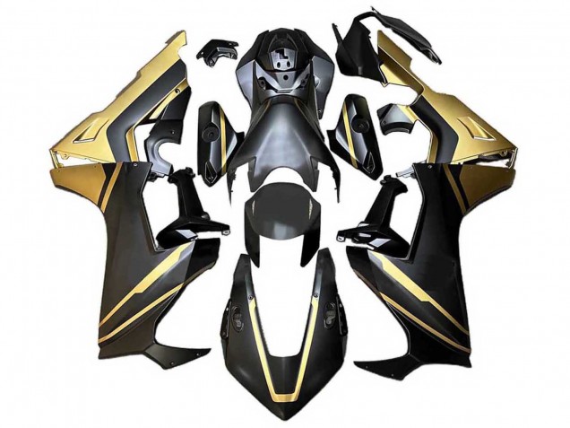 Carénage Moto Honda CBR1000RR 2017-2023 - Or Noir Mat