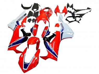 Kits Carénage Moto Honda CBR1000RR 2017-2023 - Blanc Rouge Bleu