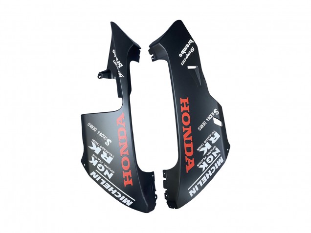 Carénages Moto Honda CBR600RR 2003-2004 - Noir Mat Orange Repsol Rossi 46
