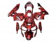Carénages Moto Honda CBR600RR 2003-2004 - Noir Rouge Gris Camouflage
