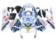 Carénages Moto Honda CBR600RR 2003-2004 - Blanc Bleu Rouge Nastro Azzurro 46