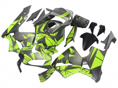 Carénages Moto Honda CBR600RR 2003-2004 - Jaune Noir Mat