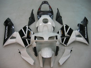 Carénages Moto Honda CBR600RR 2005-2006 - Noir Blanc Courses
