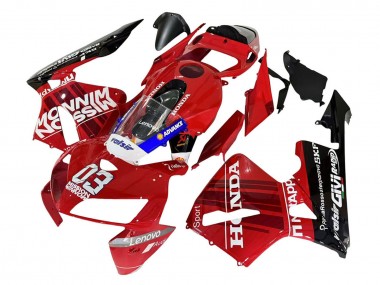 Carénages Moto Honda CBR600RR 2005-2006 - Rouge Noir Valsir 03