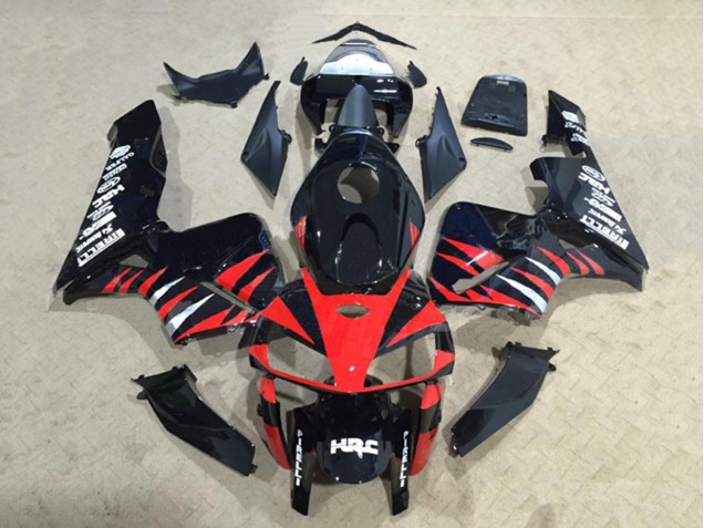Carénages Moto Honda CBR600RR 2005-2006 - Noir Brillant Rouge Blanc HRC