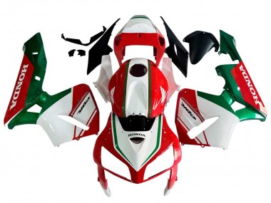 Carénages Moto Honda CBR600RR 2005-2006 - Rouge Blanc Vert