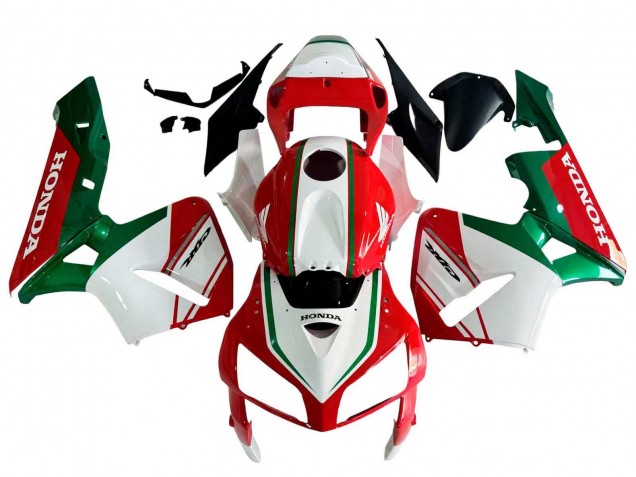 Carénages Moto Honda CBR600RR 2005-2006 - Rouge Blanc Vert