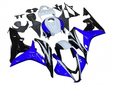 Carénage Moto Honda CBR600RR 2007-2008 - Blanc Bleu Noir Brillant