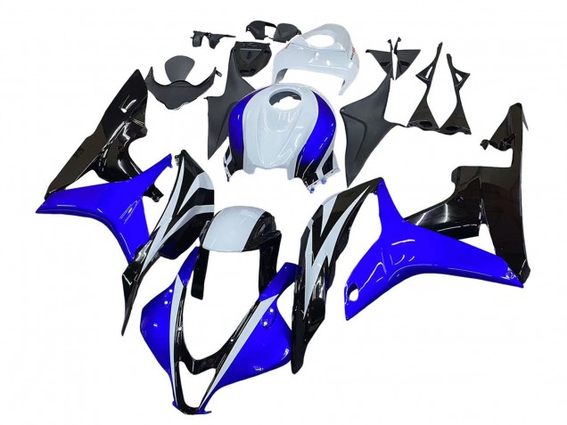 Carénage Moto Honda CBR600RR 2007-2008 - Blanc Bleu Noir Brillant