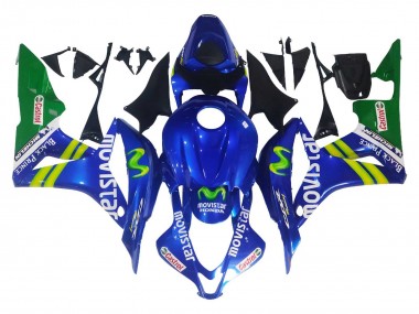 Carénages Moto Honda CBR600RR 2007-2008 - Bleu Vert MoviStar Castrol